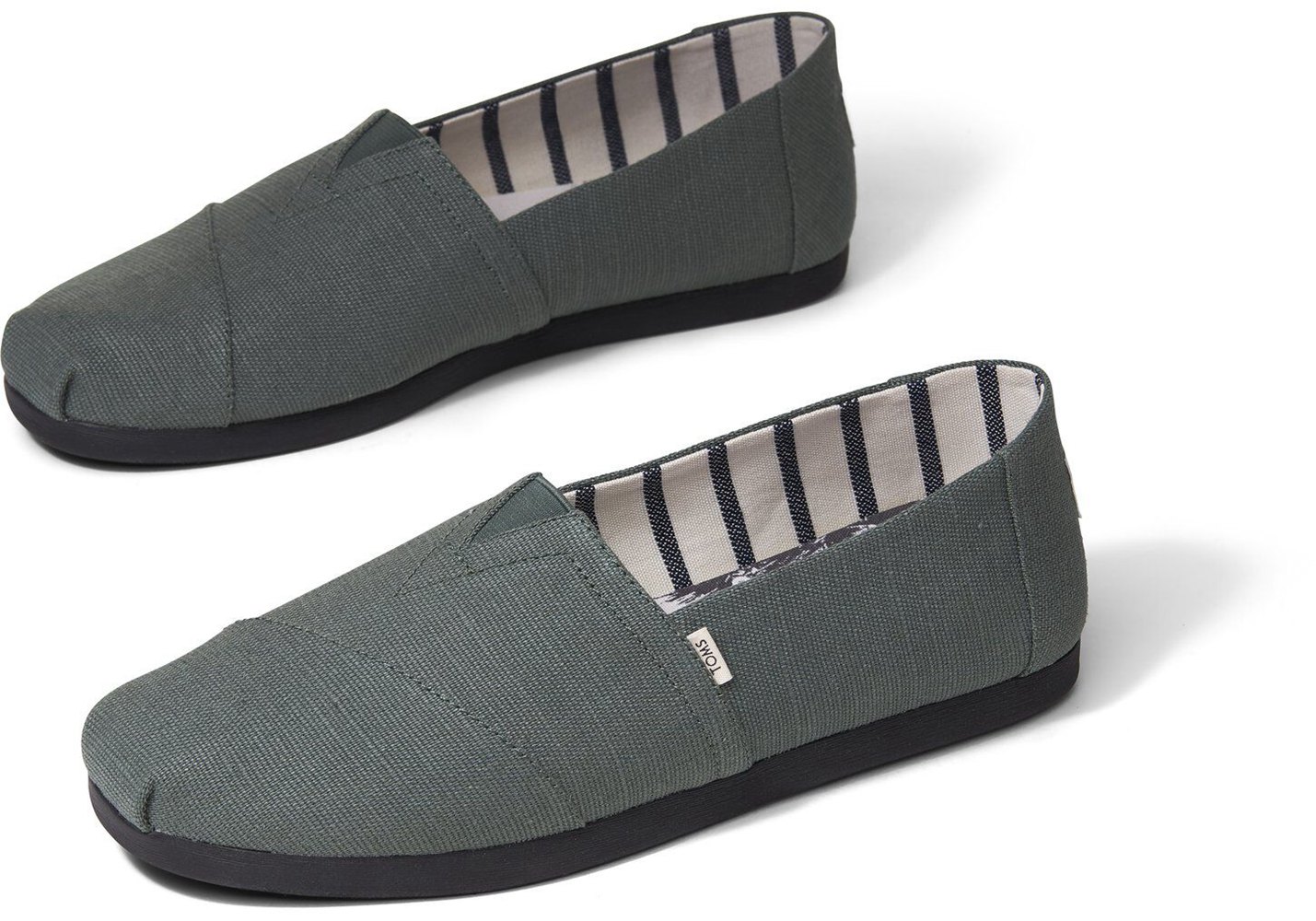 Toms Alpargata Heritage Canvas Espadrille Green - Mens - 20685-COME